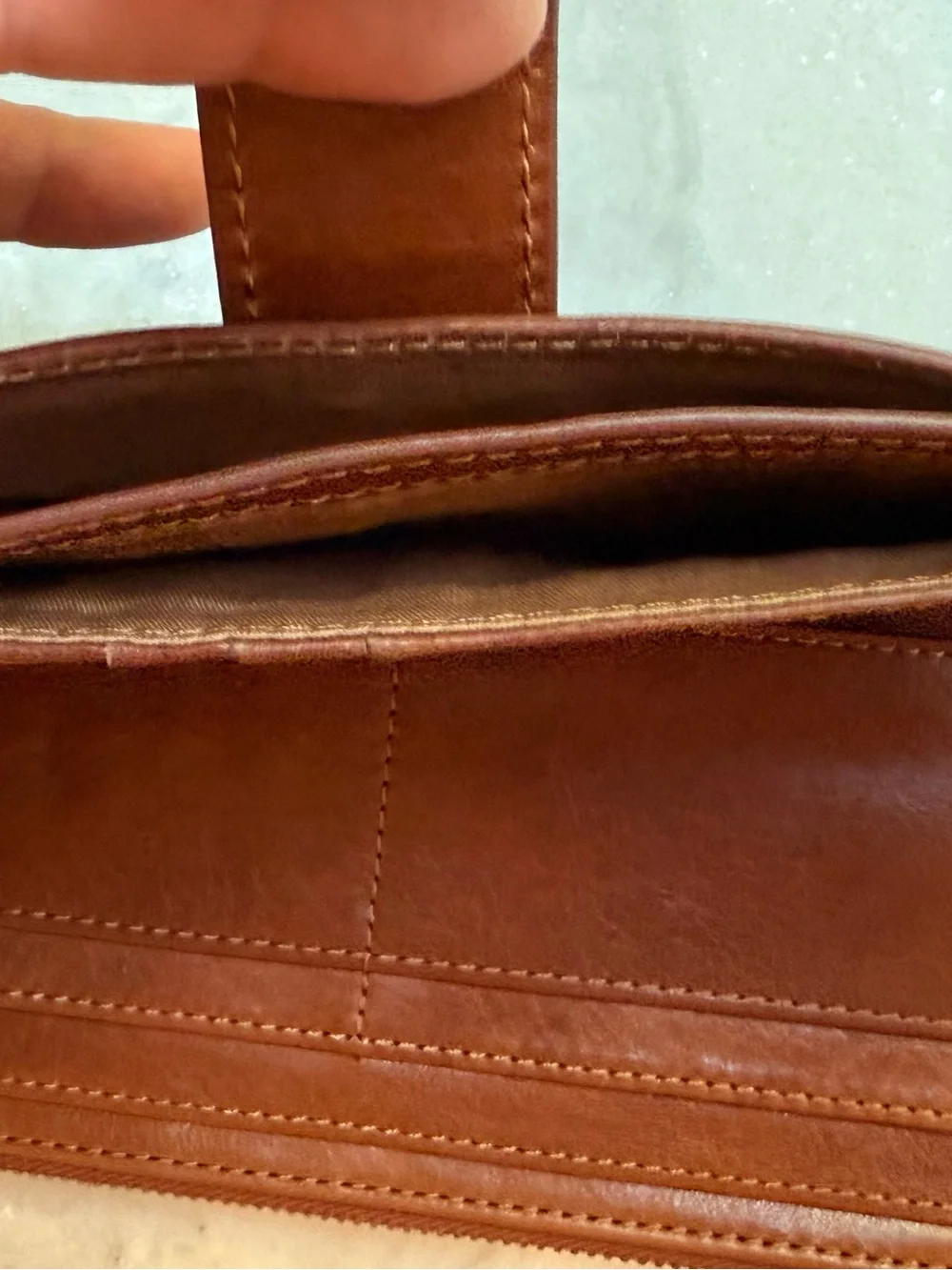 HOBO Dunn Continental Wallet in “Pecan Ridge” - Picture 7 of 13